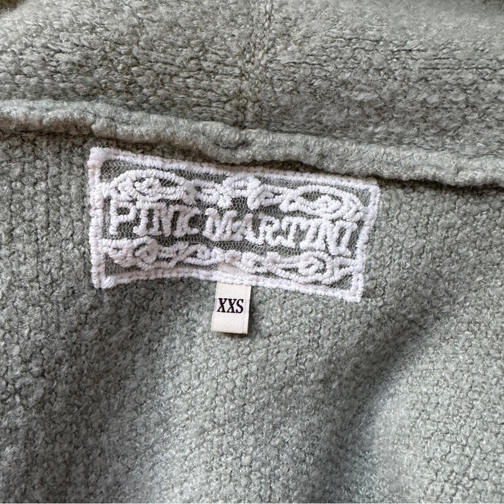 Pink Martini Womens Oversized Stockport Cardigan XXS Mint Lagenlook Wool Blend - Picture 2 of 7